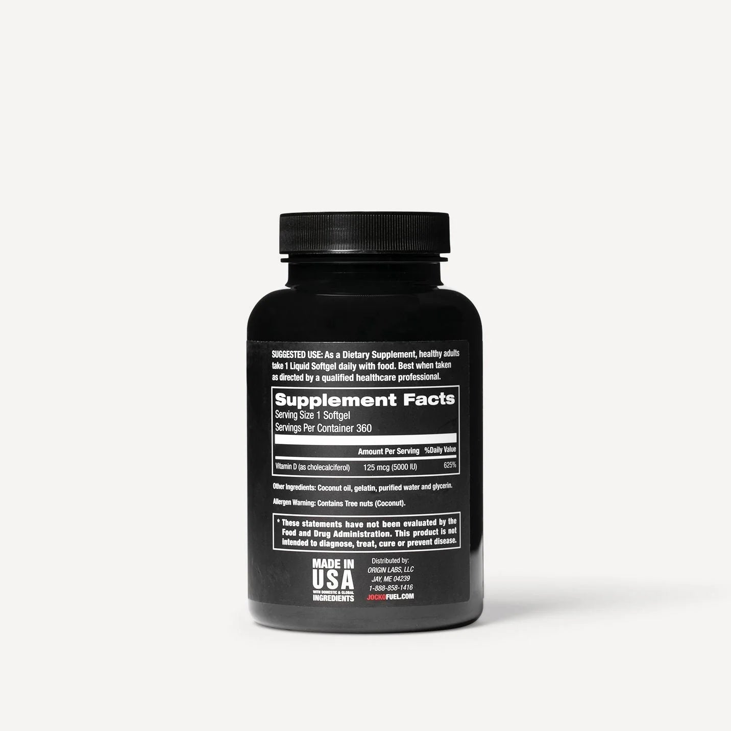 JOCKO D3 Gel Capsules 360ct