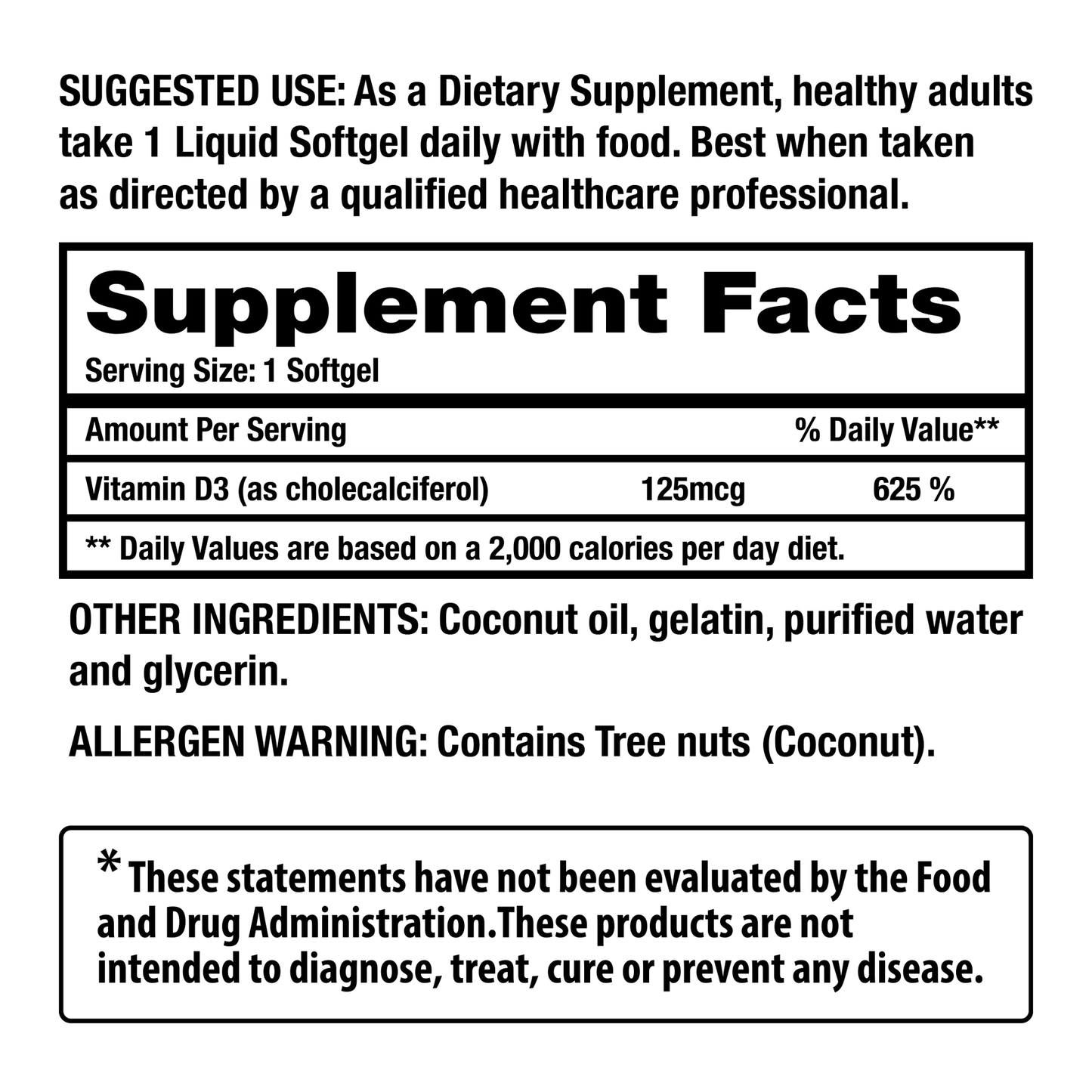 JOCKO D3 Gel Capsules 360ct