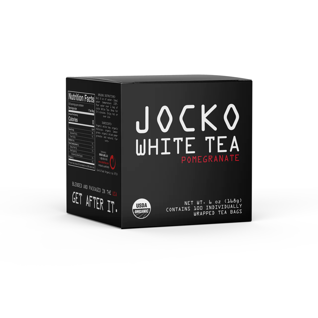 JOCKO WHITE TEA BAGS - RELOAD 100ct