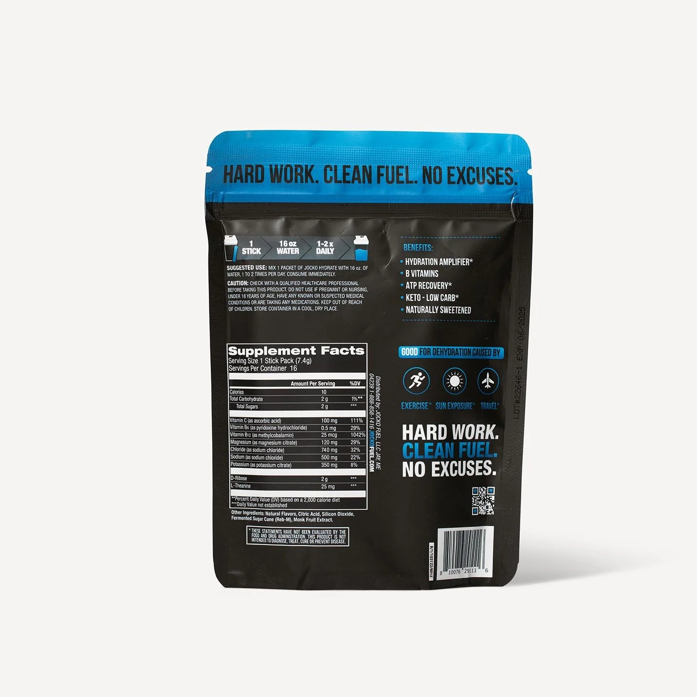 JOCKO HYDRATE STICKS - BLUE RASPBERRY