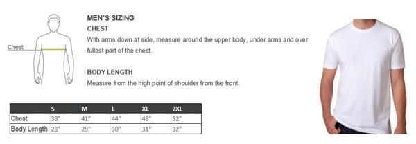 Aftermath Tee - Sweat Activated Size Chart
