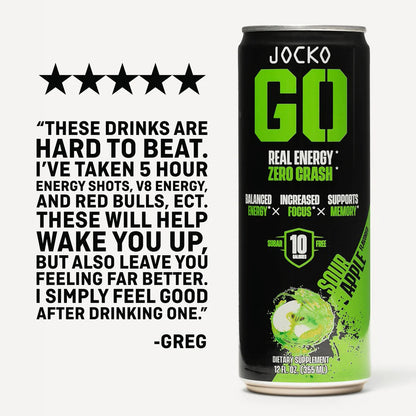 JOCKO GO ENERGY DRINK - SOUR APPLE
