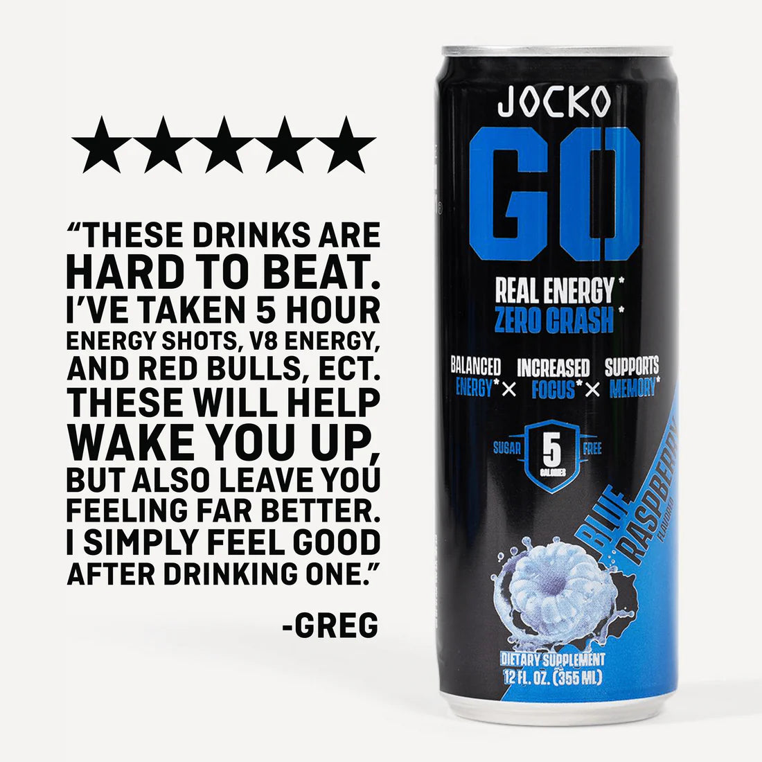 JOCKO GO ENERGY DRINK - BLUE RASPBERRY