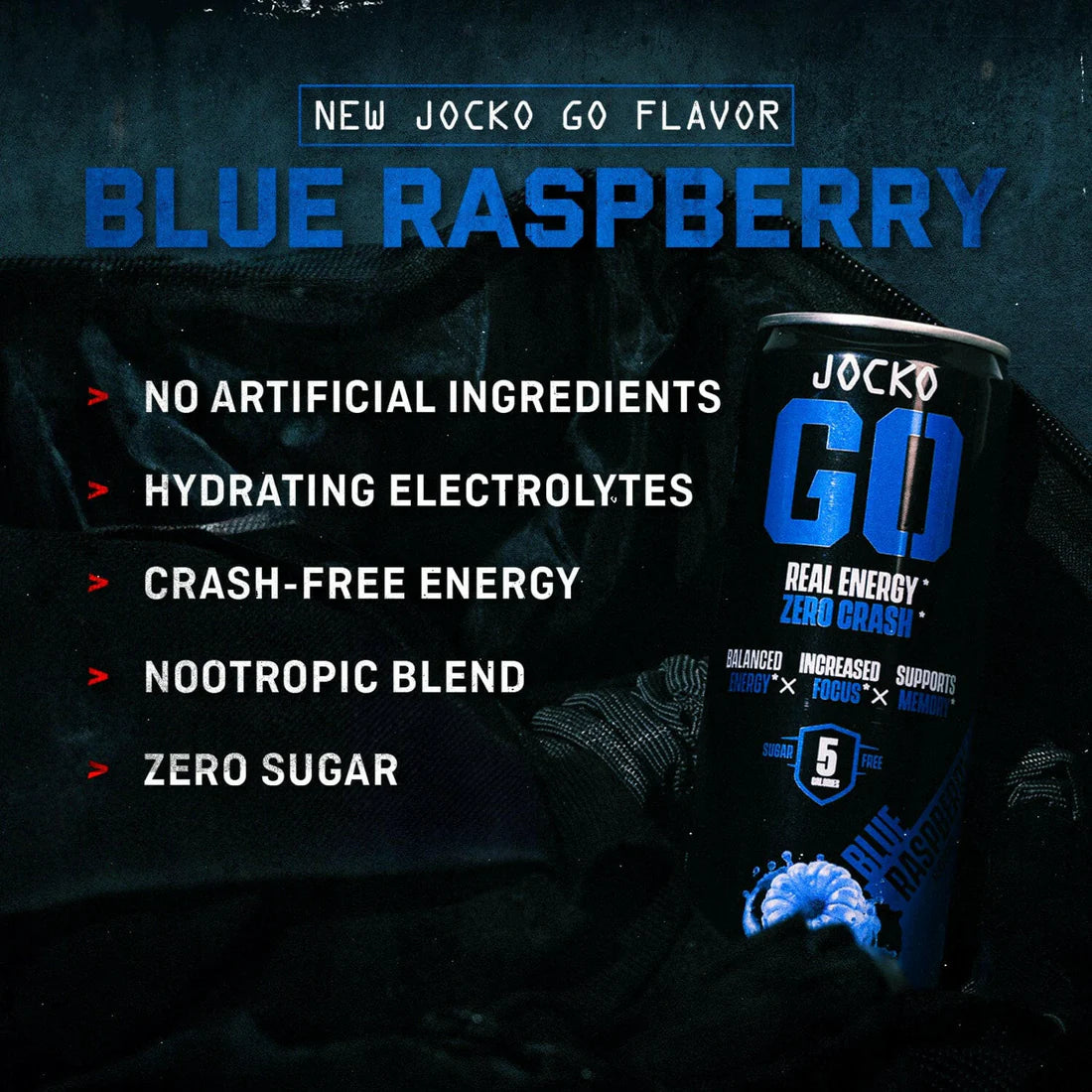JOCKO GO ENERGY DRINK - BLUE RASPBERRY