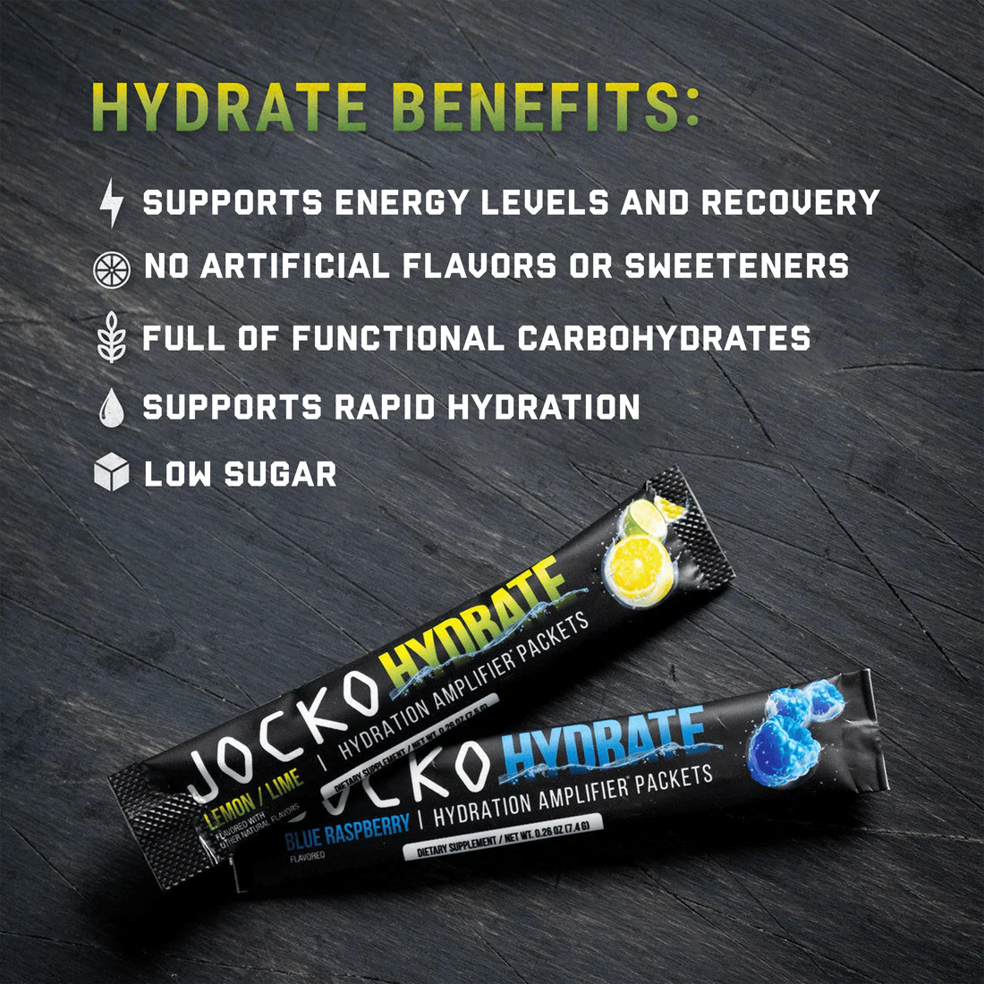 JOCKO HYDRATE STICKS - BLUE RASPBERRY STICKS
