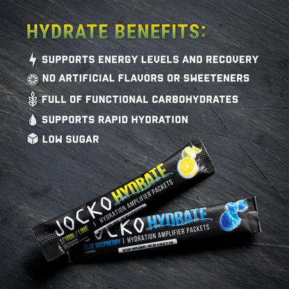 Jocko Hydrate hydration Sticks - Lemon Lime Flavour - Jocko Fuel Australia