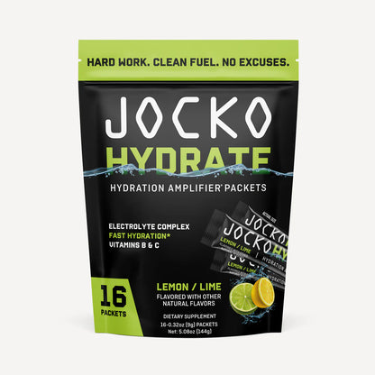 Jocko Hydrate hydration Sticks - Lemon Lime Flavour - Jocko Fuel Australia