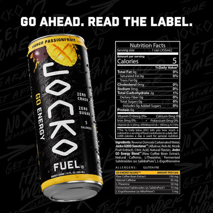 JOCKO GO ENERGY DRINK - MANGO PASSIONFRUIT