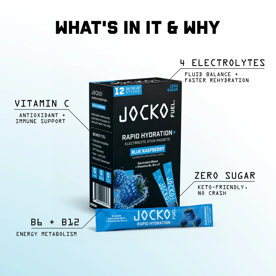RAPID HYDRATION+ (12-PACK) BLUE RASPBERRY