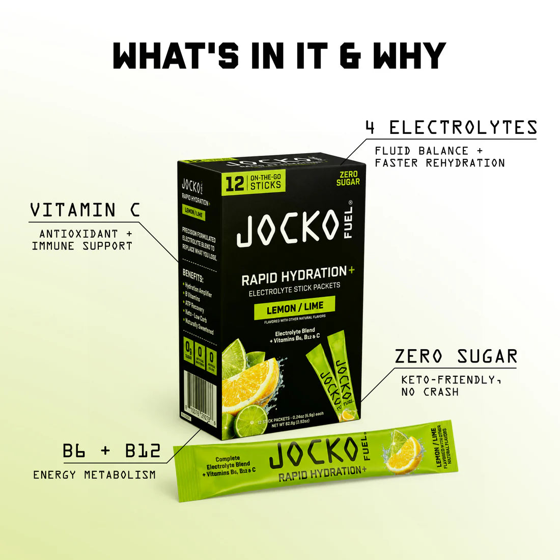 RAPID HYDRATION+ (12-PACK) LEMON LIME