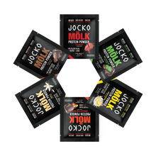 Load image into Gallery viewer, JOCKO MÖLK PROTEIN POWDER - ALL FLAVORS SAMPLE PACK
