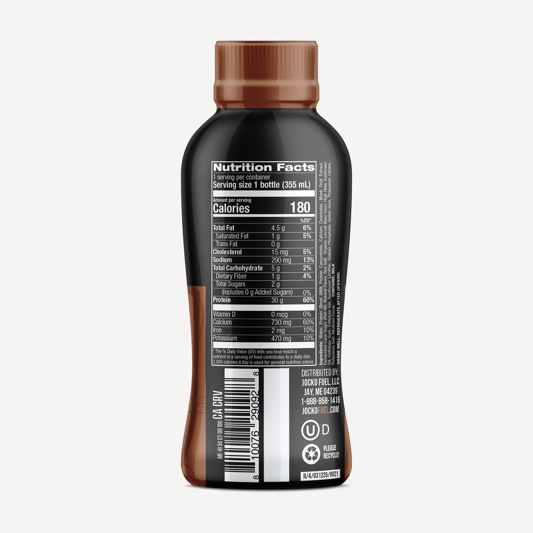 Jocko Mölk Protein Shake bottle - Jocko Fuel Australia - Chocolate - Ready to Drink