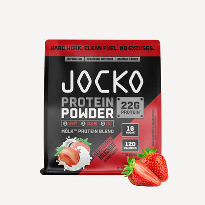 Jocko Molk Protein Powder - Strawberry Milkshake Flavour - Jocko Fuel Australia