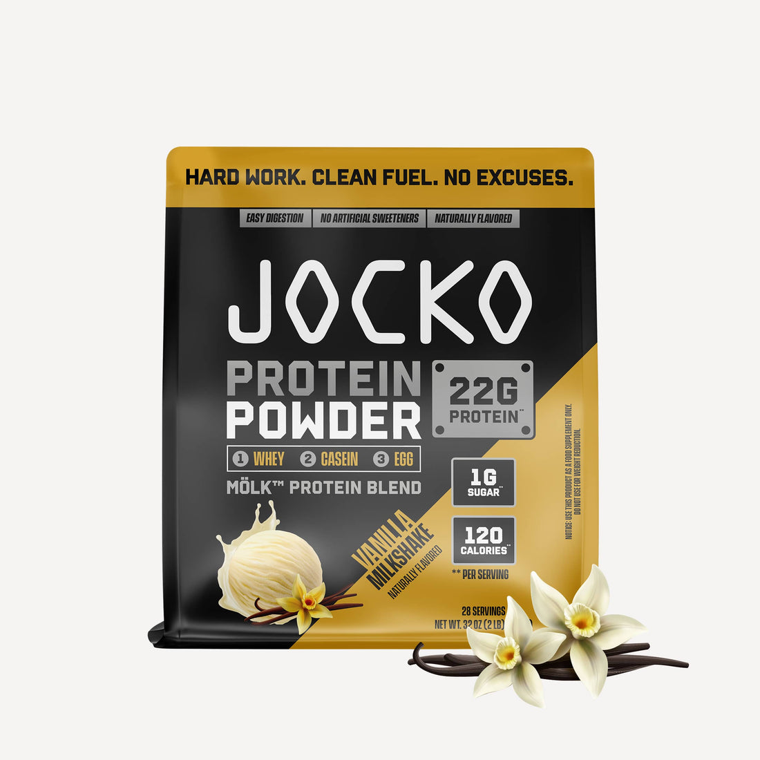 Jocko Molk Protein Powder - Vanilla Milkshake Flavour - Jocko Fuel Australia
