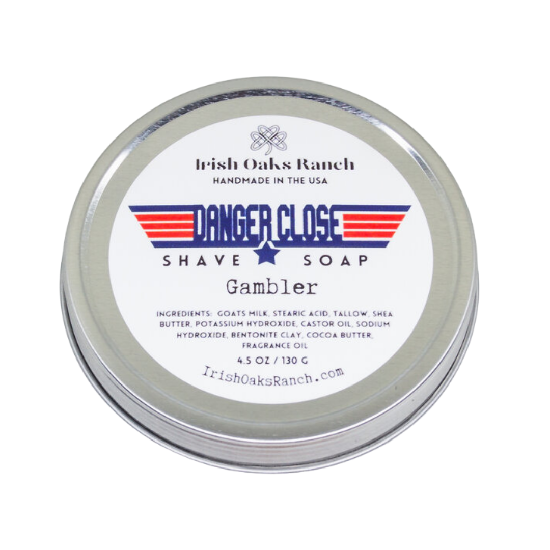 DANGER CLOSE SHAVE SOAP - REAL MANLY | GAMBLER