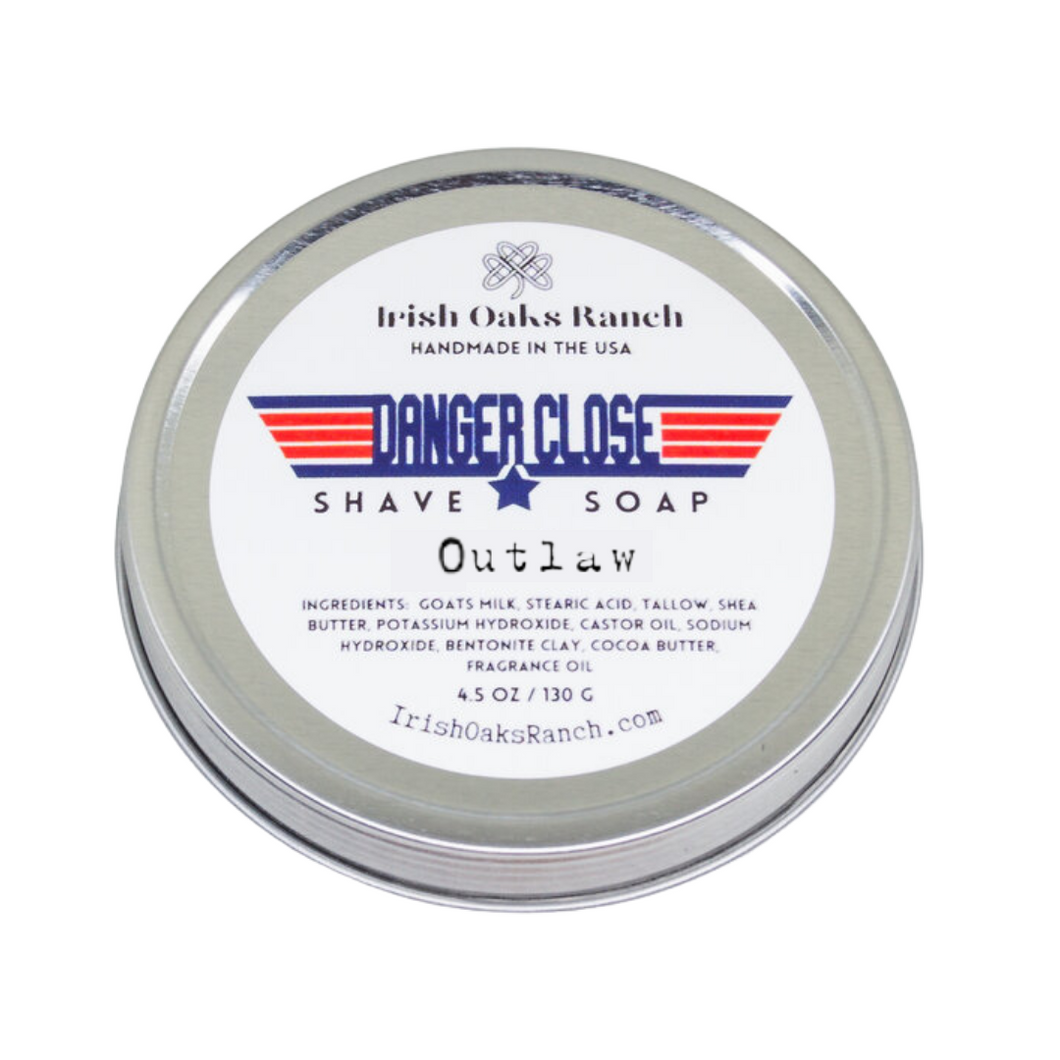 DANGER CLOSE SHAVE SOAP - REAL MANLY | OUTLAW